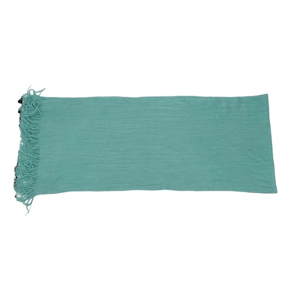 Layers By Lizden Green Acrylic Fringe Scarf - Picture 7 of 11